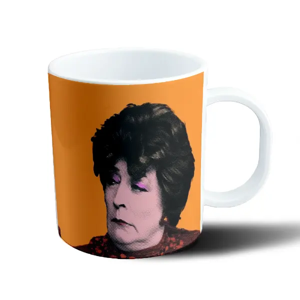 Taza de Plástico Esperando La Carroza Retrato Pop Art