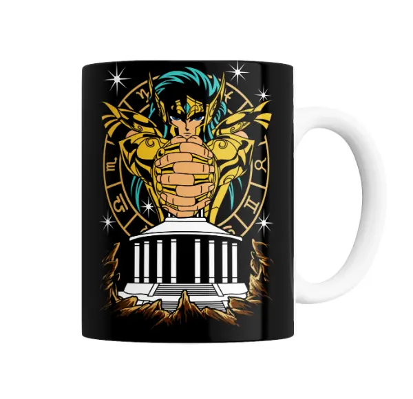 Taza de Cerámica Caballeros del Zodiaco Shun de Virgo Santuario