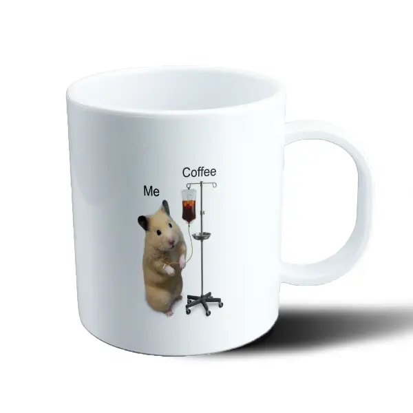 Taza de Plástico Hámster Me Coffee Suero