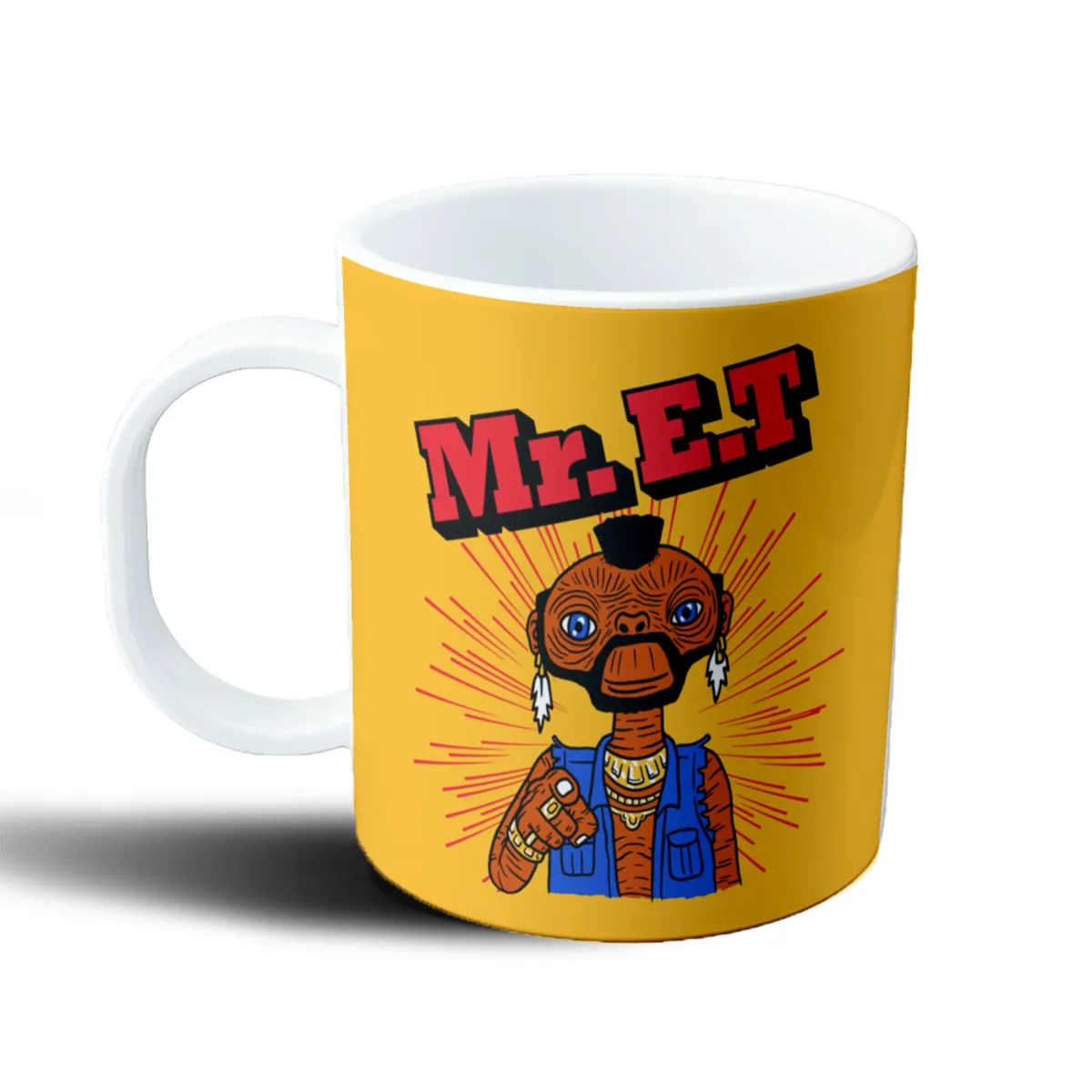 Taza de Plástico ET Mr. E.T Punk con Chaleco - vista 2