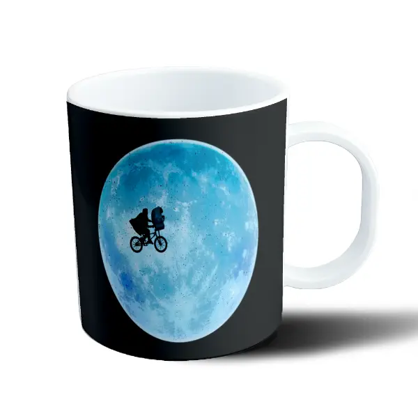 Taza de Plástico E.T. el Extraterrestre Luna Bicicleta