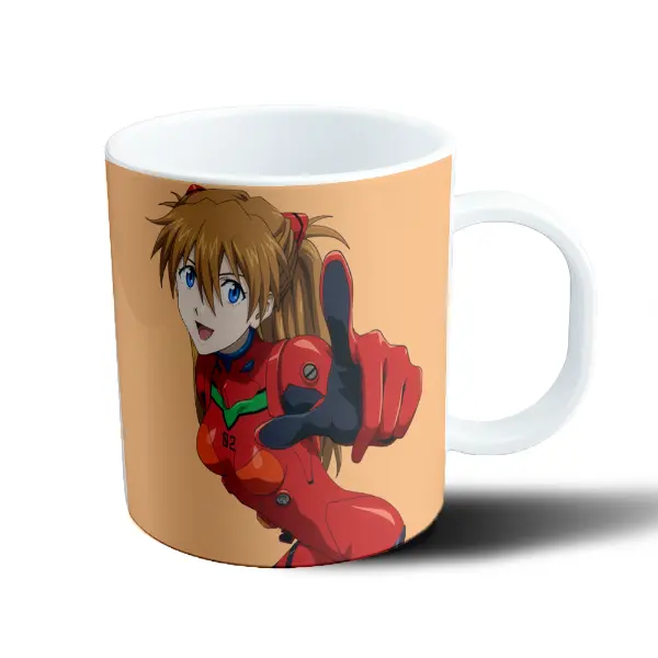 Taza de Plástico Evangelion Asuka Langley con Plug Suit