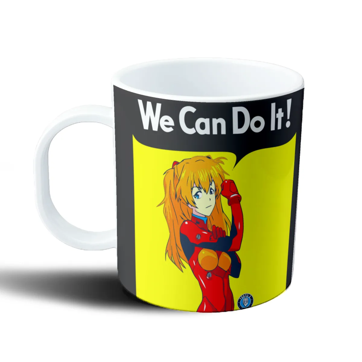 Taza de Plástico Evangelion Asuka We Can Do It - vista 2