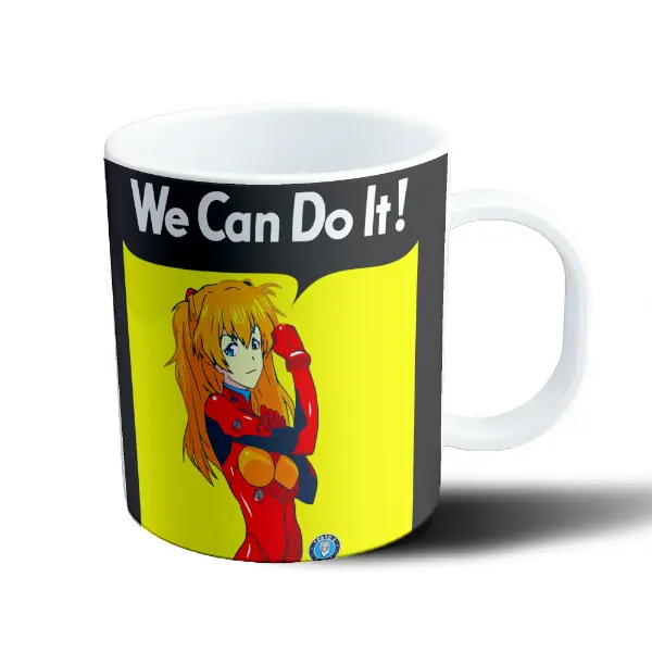 Taza de Plástico Evangelion Asuka We Can Do It