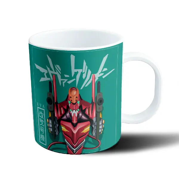 Taza de Plástico Evangelion Unidad 02 Modo Berserk