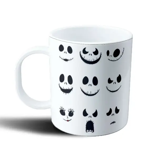 Taza de Plástico Extraño Mundo de Jack Caras de Jack y Sally