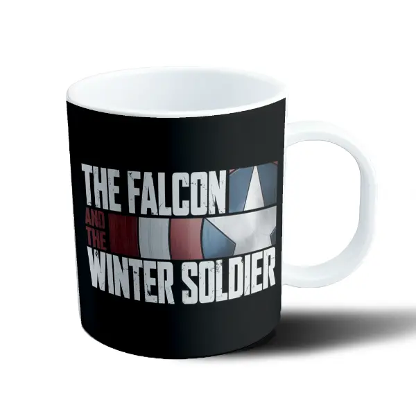 Taza de Plástico The Falcon and the Winter Soldier Logo Escudo