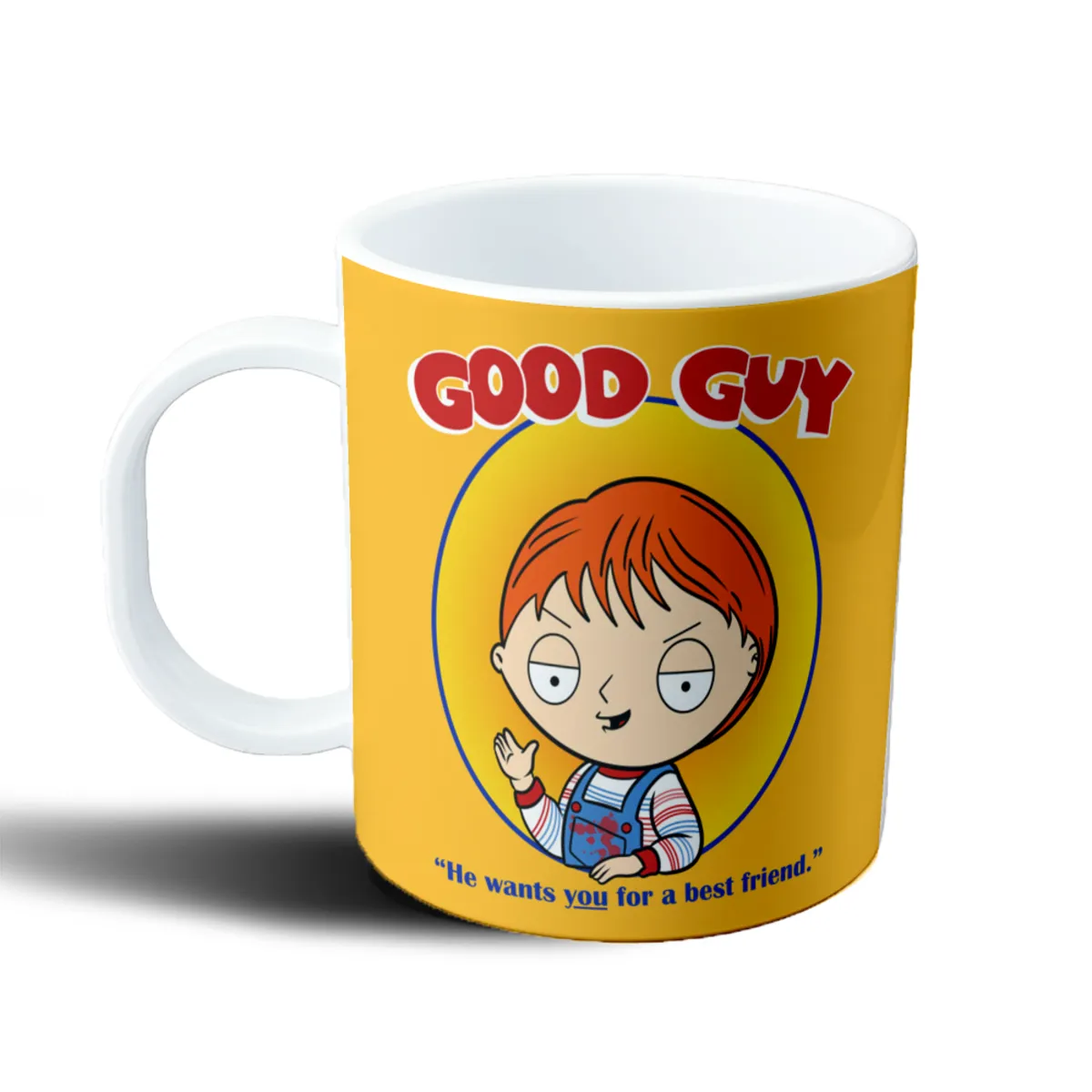 Taza de Plástico Family Guy Stewie Chucky Good Guy - vista 2