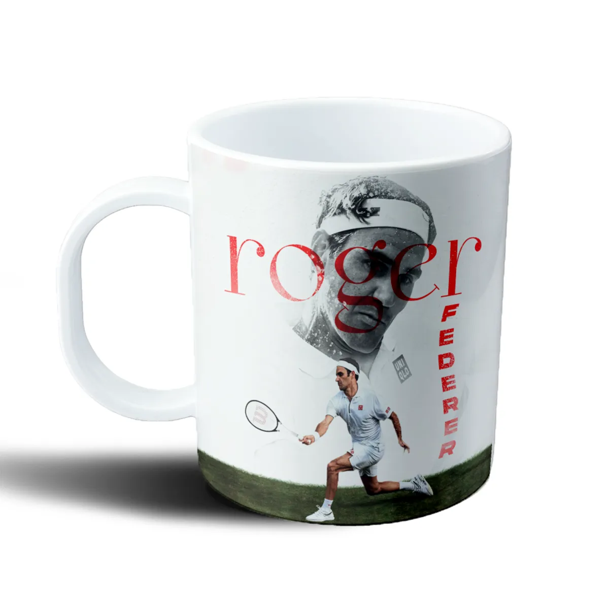Taza de Plástico Roger Federer Tenis Clásico - vista 2