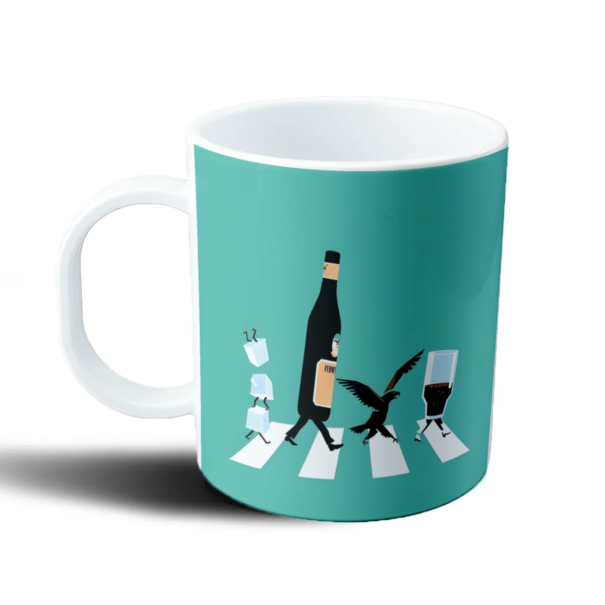 Taza de Plástico Fernet Abbey Road con Hielo y Cola - vista 2
