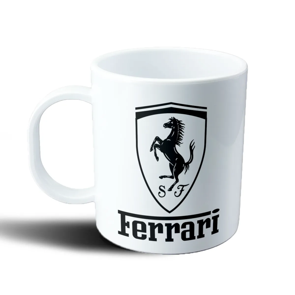 Taza de Plástico Ferrari Escudo Caballo Negro - vista 2