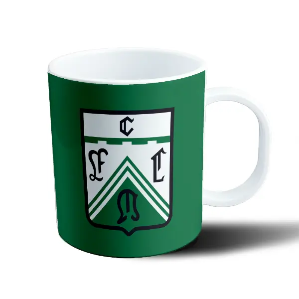 Taza de Plástico Ferro Escudo Verde y Blanco