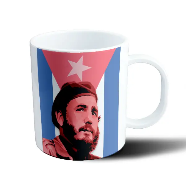 Taza de Plástico Fidel Castro Bandera de Cuba