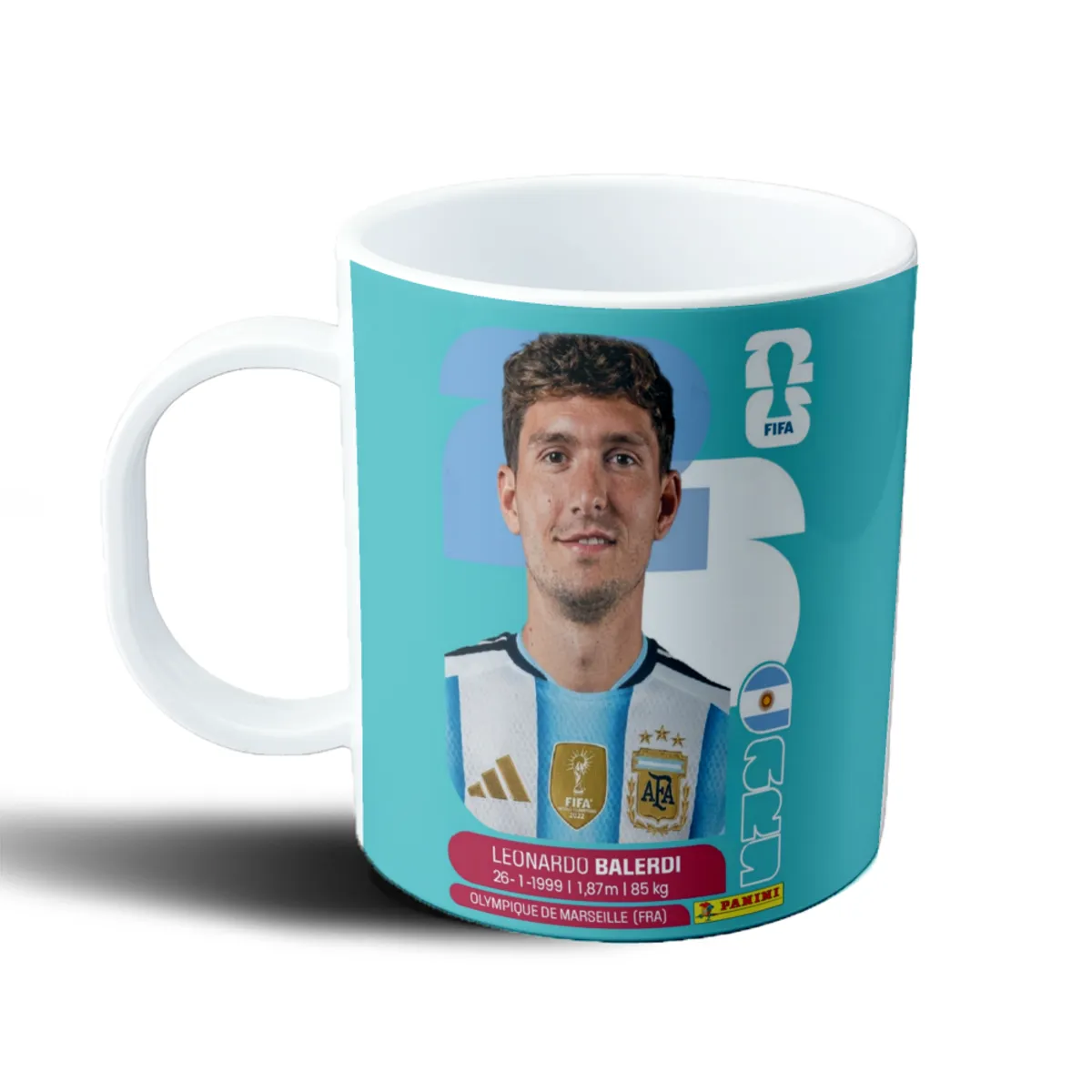 Taza de Plástico Figurita Balerdi Mundial 2026 Argentina - vista 2
