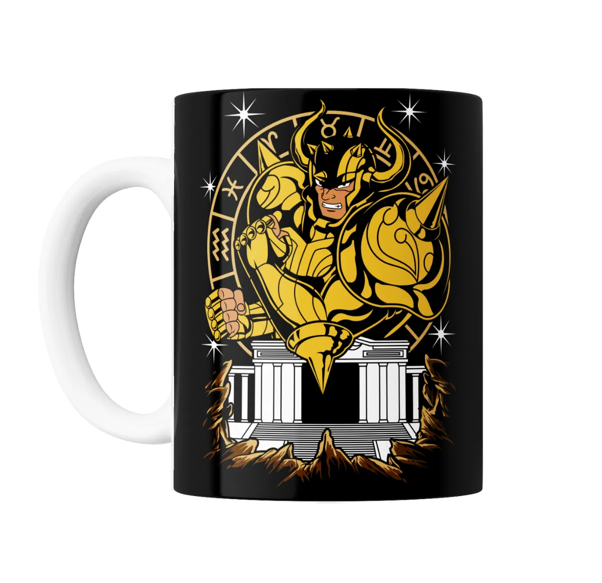 Taza de Cerámica Caballeros del Zodiaco Aldebarán de Tauro - vista 2