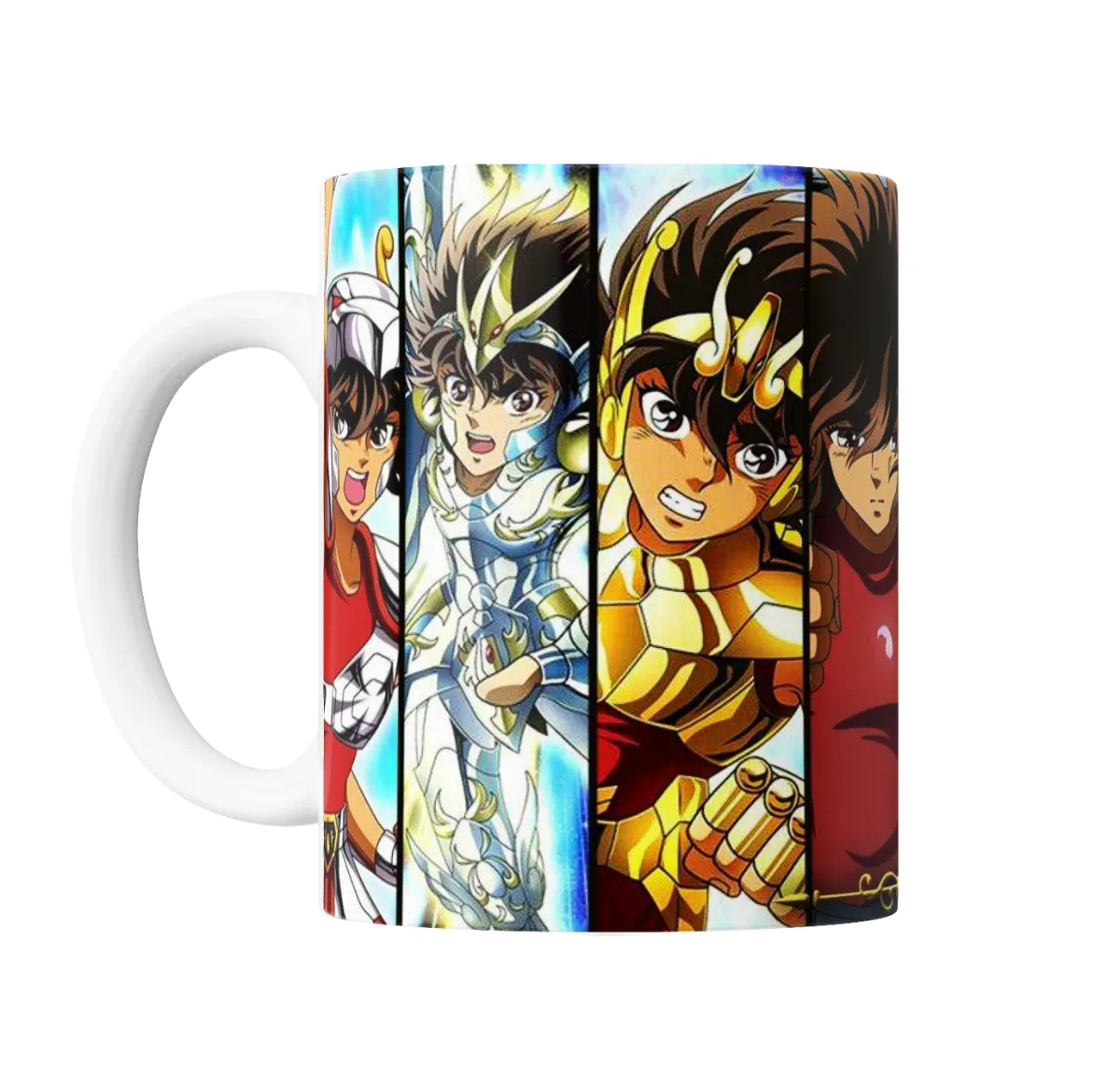 Taza de Cerámica Caballeros del Zodiaco Seiya Pegaso Armaduras - vista 2