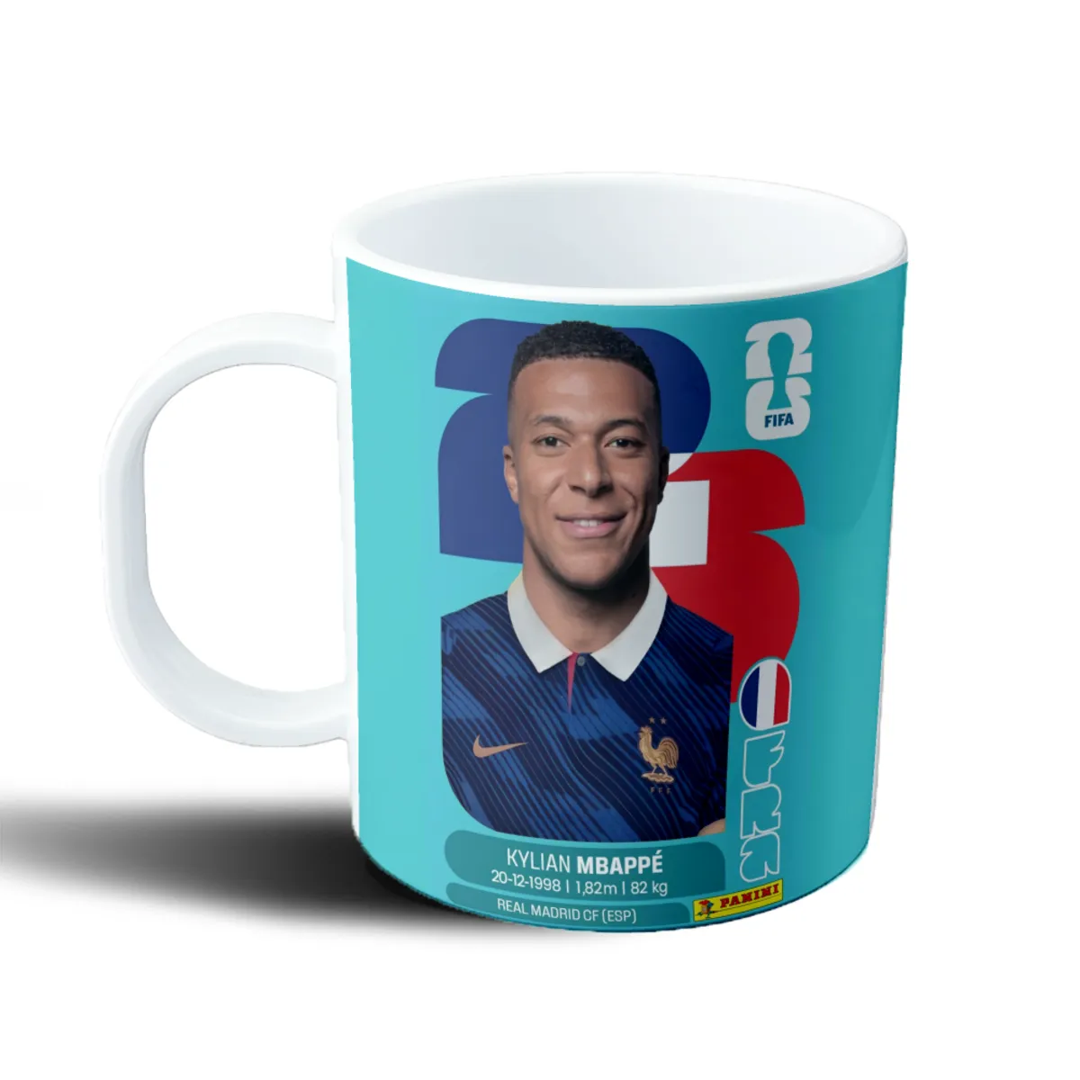 Taza de Plástico Figurita Mundial 2026 Kylian Mbappé - vista 2