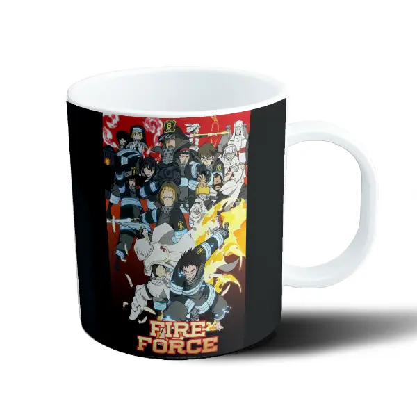 Taza de Plástico Fire Force Escuadrón 8 Tokio
