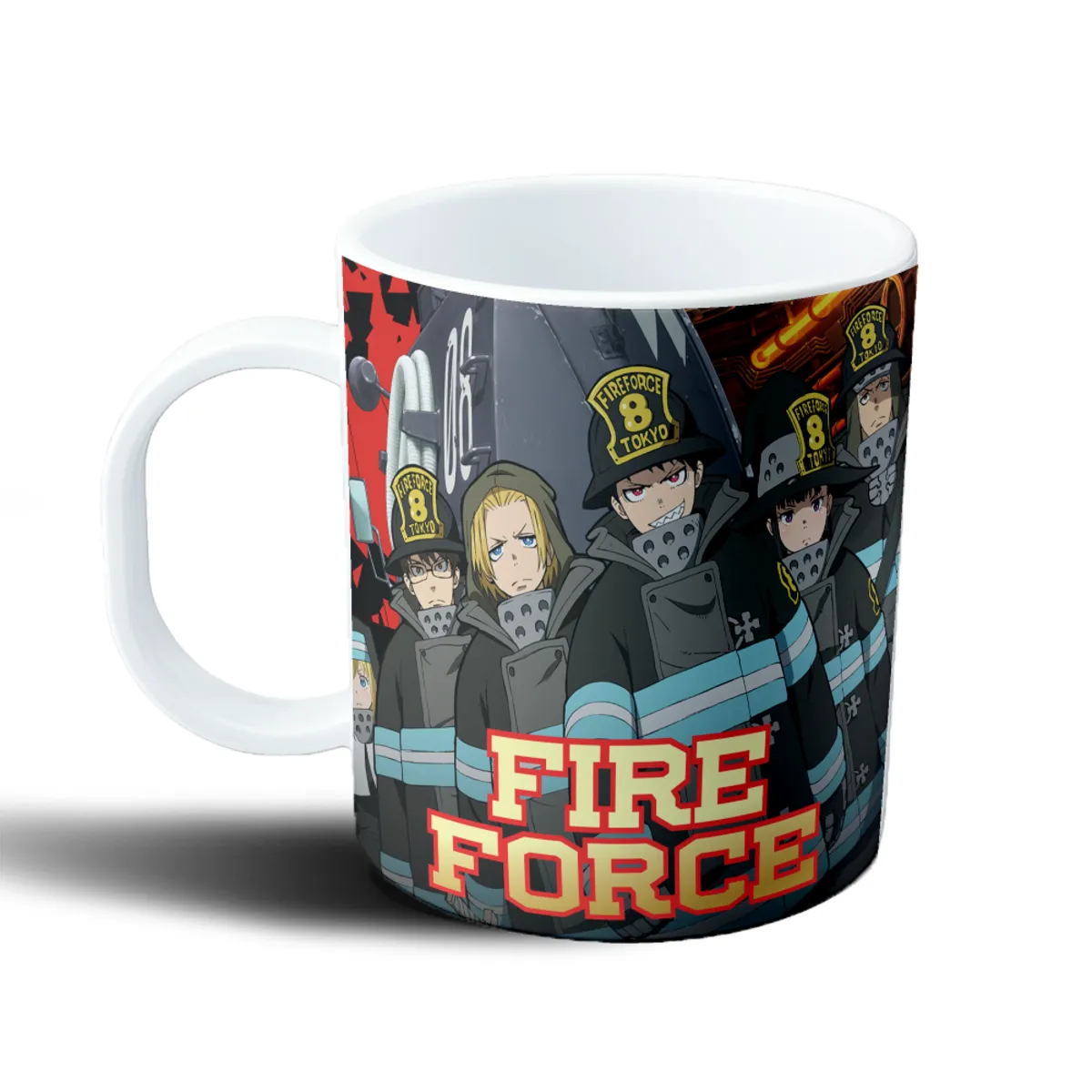 Taza de Plástico Fire Force Brigada de Bomberos Tokio - vista 2