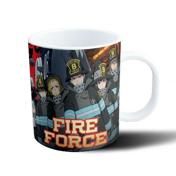Taza de Plástico Fire Force Brigada de Bomberos Tokio
