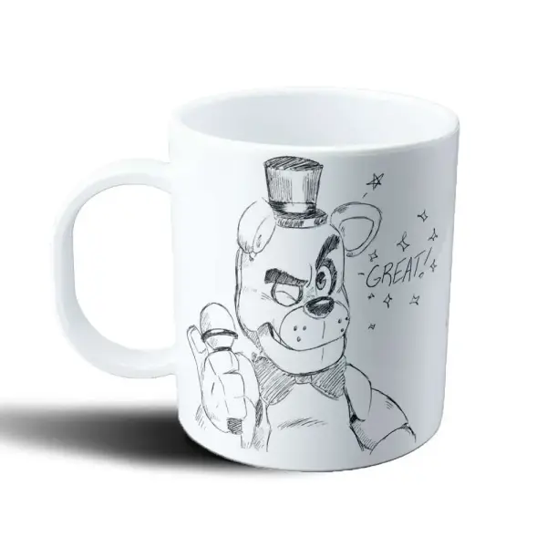 Taza de Plástico Five Nights at Freddys Freddy Fazbear Sketch