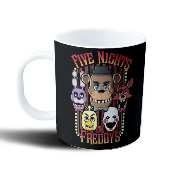 Taza de Plástico Five Nights at Freddys Freddy Chica Foxy Bonnie Marionette