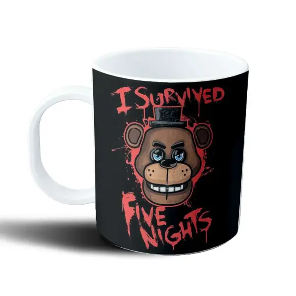 Taza de Plástico Five Nights at Freddys I Survived Freddy