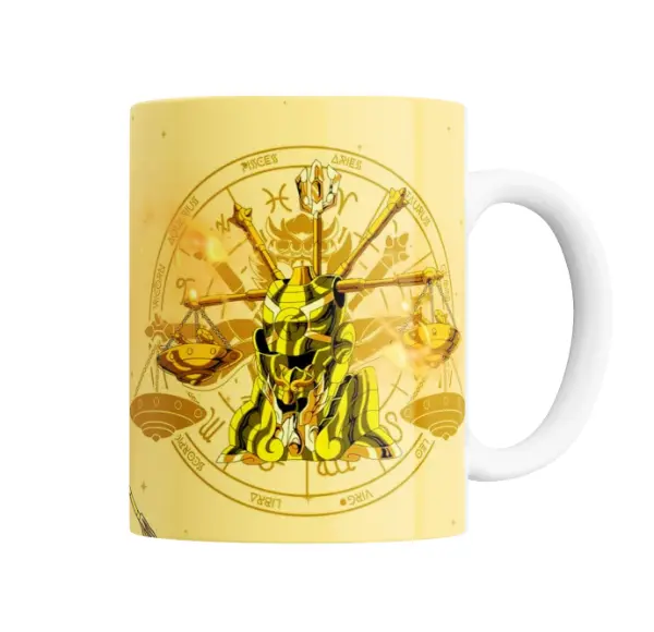 Taza de Cerámica Caballeros del Zodiaco Caballero de Oro Leo