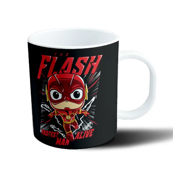 Taza de Plástico Flash Fastest Man Alive Chibi
