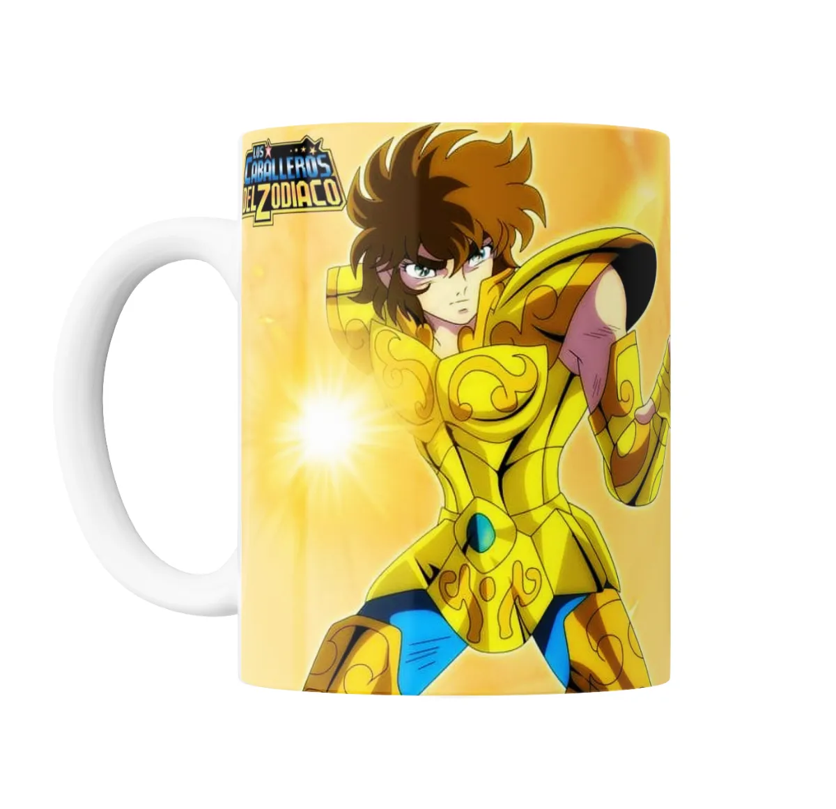 Taza de Cerámica Caballeros del Zodiaco Seiya Armadura Dorada Sagitario - vista 2