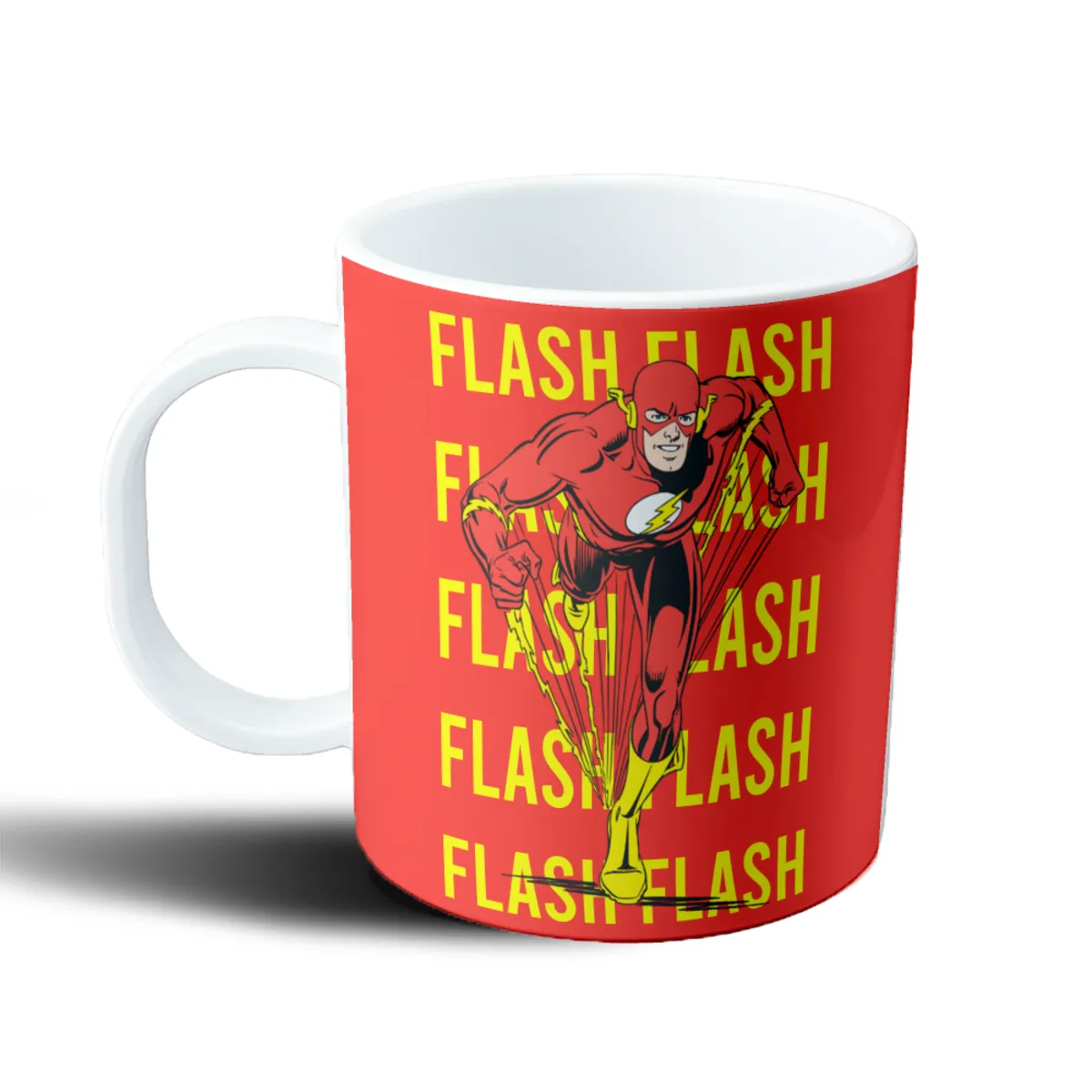 Taza de Plástico Flash Corriendo con Rayos Amarillos - vista 2