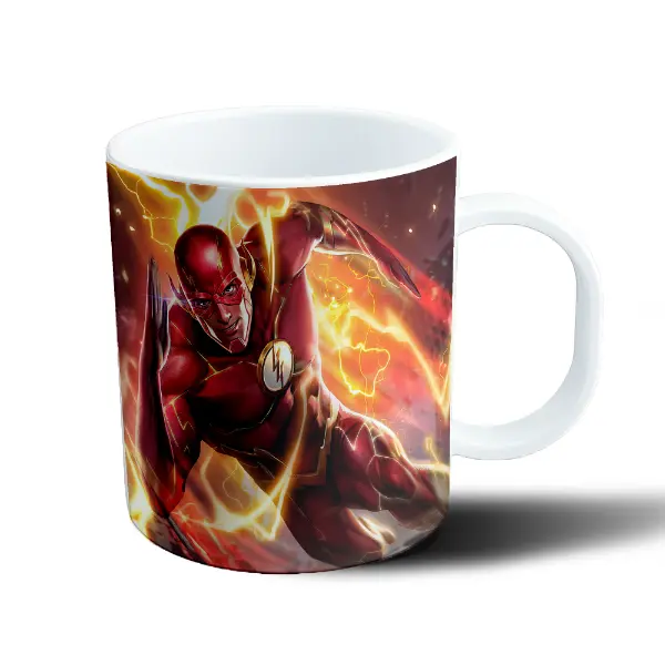 Taza de Plástico Flash Superhéroe DC Rojo