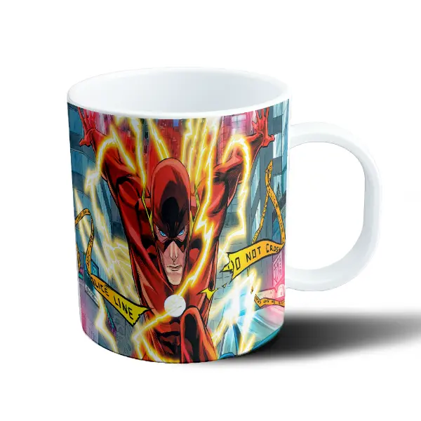Taza de Plástico Flash DC Relámpagos Ciudad