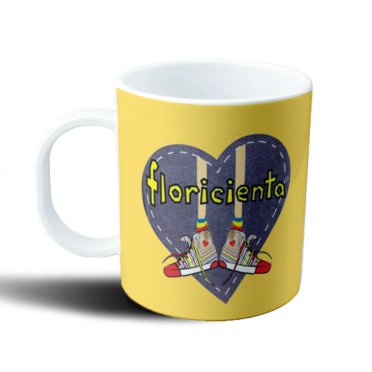 Taza de Plástico Floricienta Zapatillas Corazón - vista 2