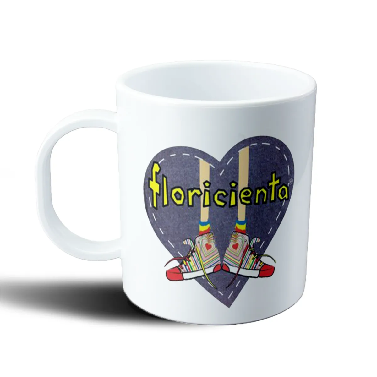 Taza de Plástico Floricienta Logo Corazón con Zapatillas - vista 2