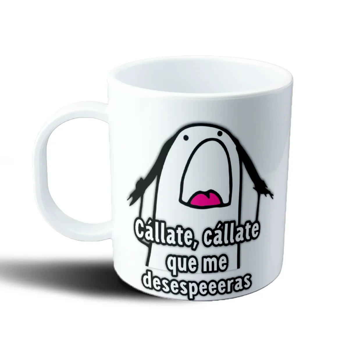 Taza de Plástico Flork Cállate que me desespeeeras - vista 2