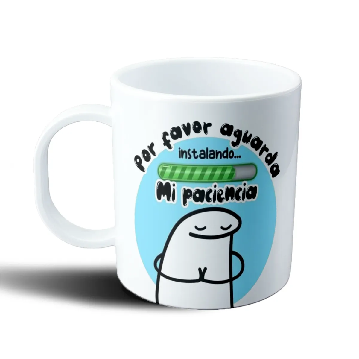 Taza de Plástico Flork Mi Paciencia Instalando - vista 2