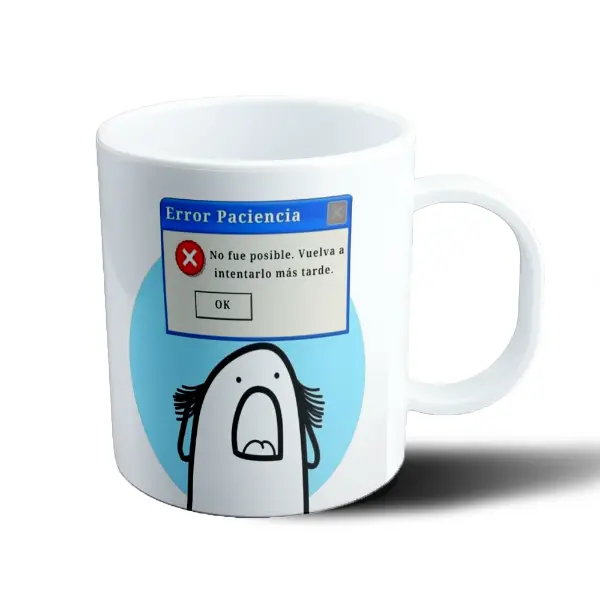 Taza de Plástico Flork Mi Paciencia Instalando