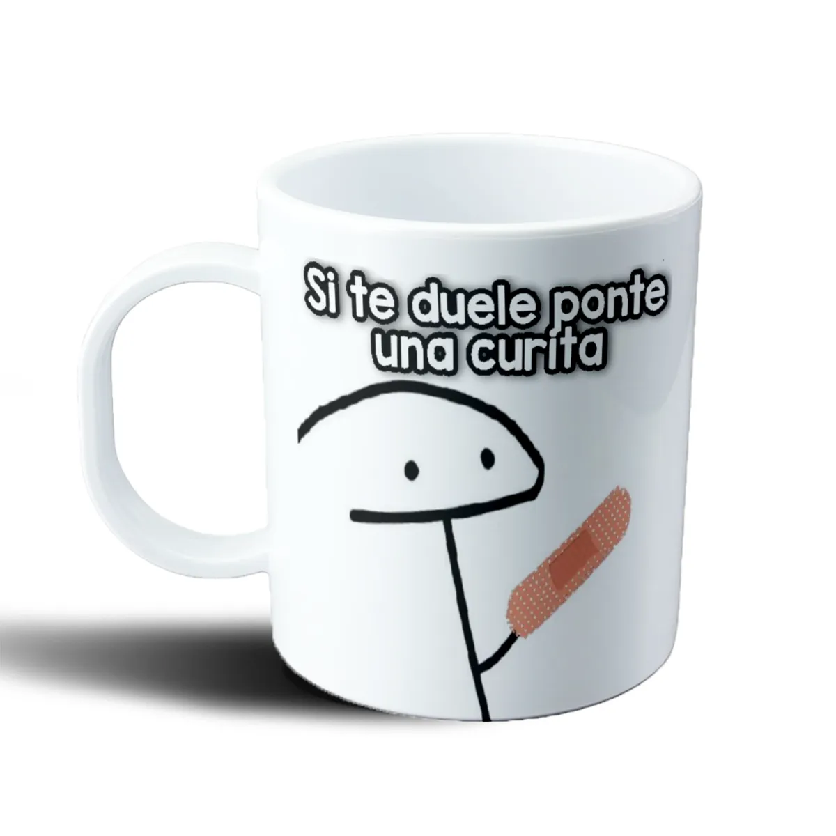 Taza de Plástico Flork Si te duele ponte una curita - vista 2