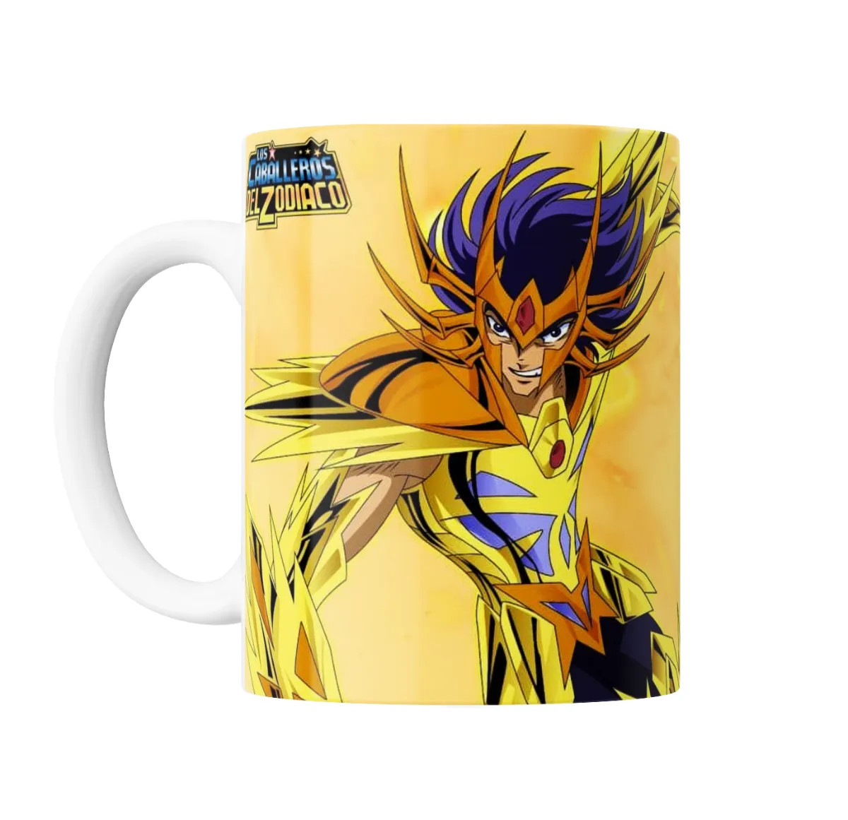 Taza de Cerámica Caballeros del Zodiaco Armadura Dorada - vista 2