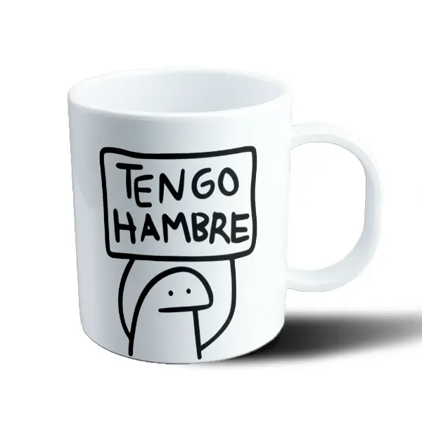 Taza de Plástico Flork Tengo Hambre