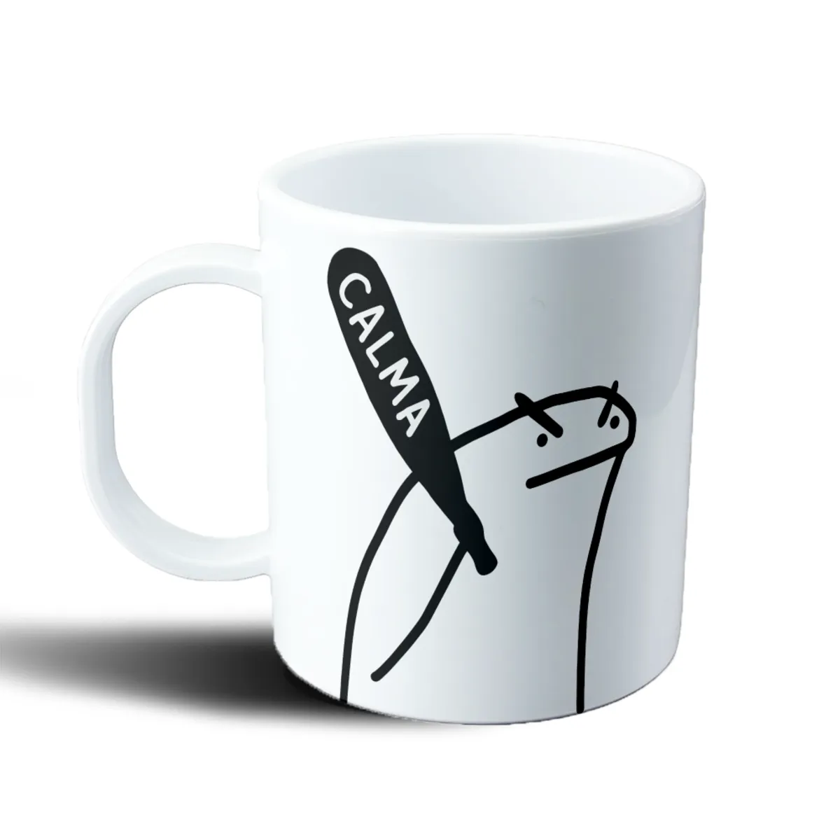 Taza de Plástico Me Gusta Resolver Todo con Calma - vista 2