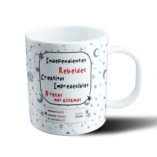 Taza de Plástico Flork Signos Acuario