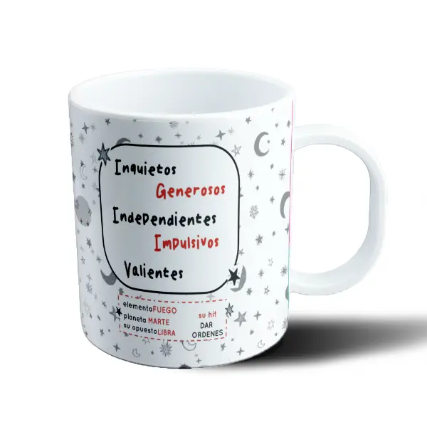 Taza de Plástico Flork Signos Aries
