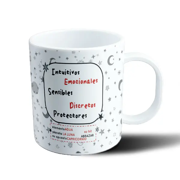 Taza de Plástico Flork Cancer Signo Zodiacal