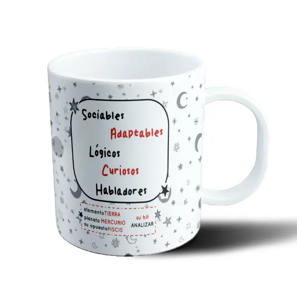 Taza de Plástico Flork Géminis Signos del Zodiaco