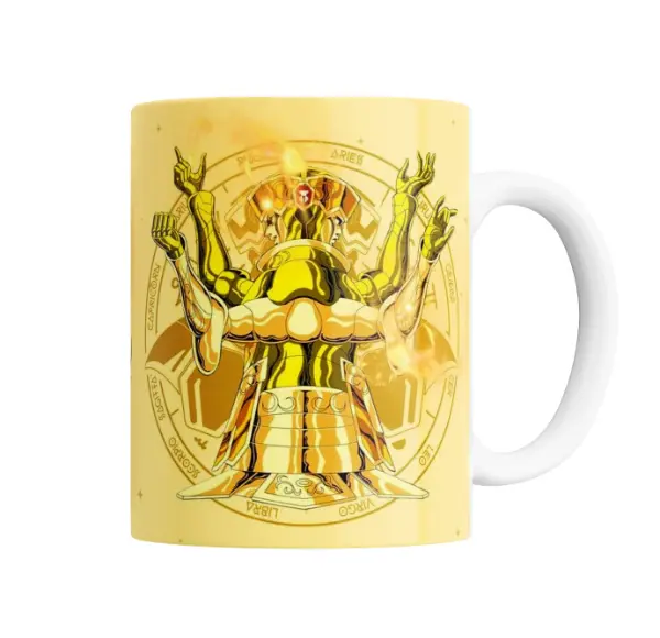Taza de Cerámica Caballeros del Zodiaco Caballero Dorado