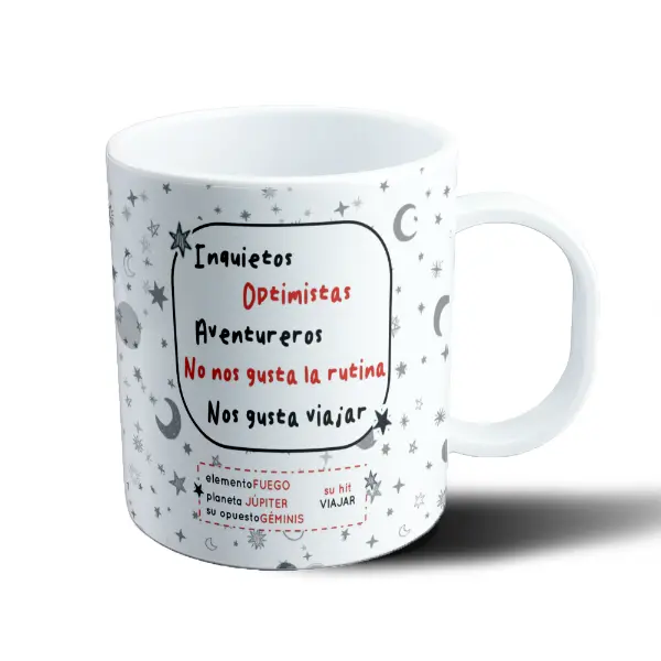 Taza de Plástico Flork Sagitario Soy Sagitario