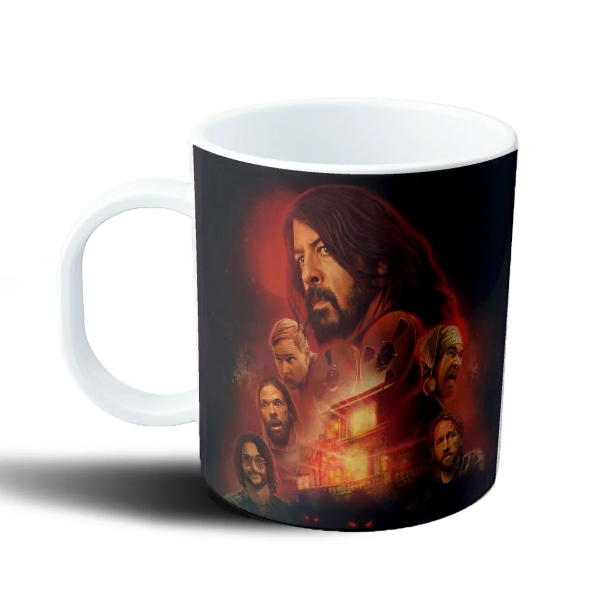 Taza de Plástico Foo Fighters Casa en Llamas Carretes - vista 2