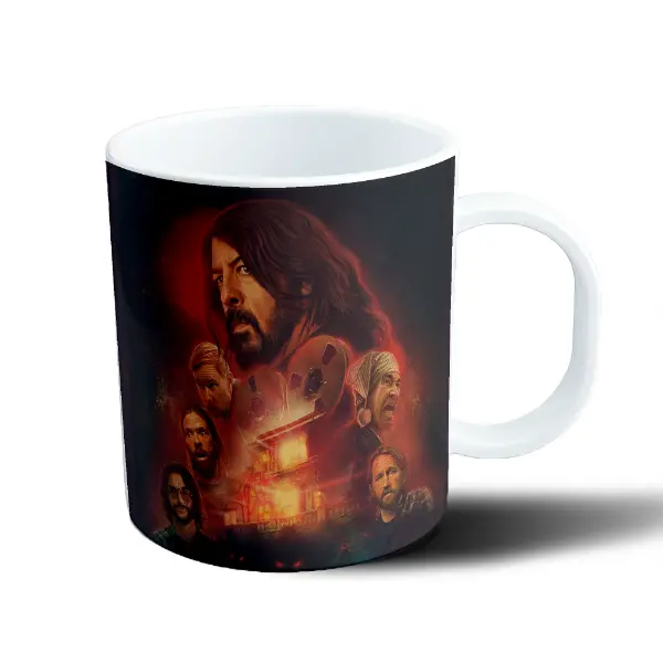 Taza de Plástico Foo Fighters Casa en Llamas Carretes